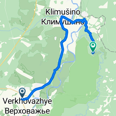 маршрут из Российская улица 10, Верховажье