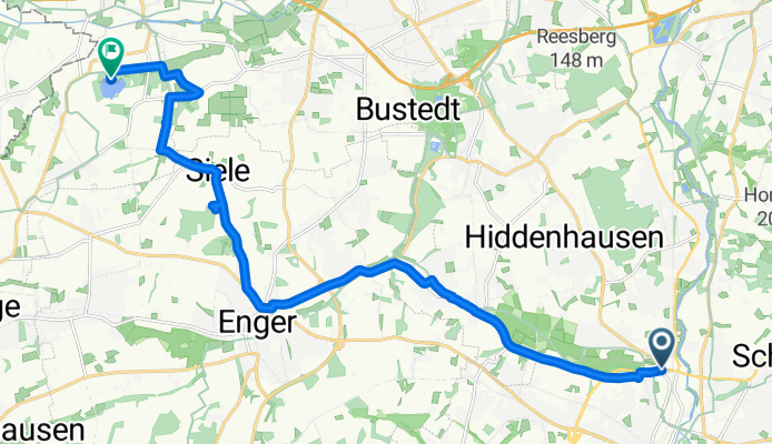 Bünder Straße 102, Herford nach Hücker-Aschen, Spenge