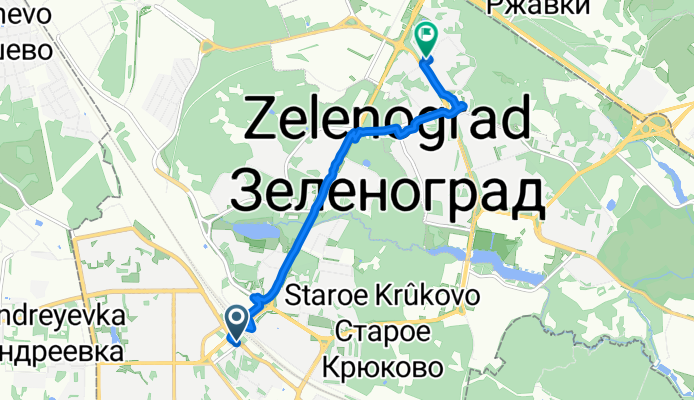 От Привокзальная площадь 1, Зеленоград до Москва