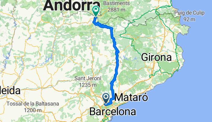 Sant Cugat, Tona, Vic, Puigcerda