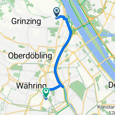 Kahlenbergerstraße 26, Wien nach Währinger Straße 43, Wien