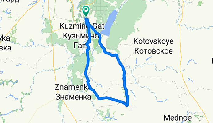 От улица Набережная 27-а, Котовск до улица Набережная 29, Котовск
