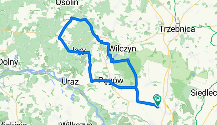 Route to Parkowa 84, 55-114 Wisznia Mała