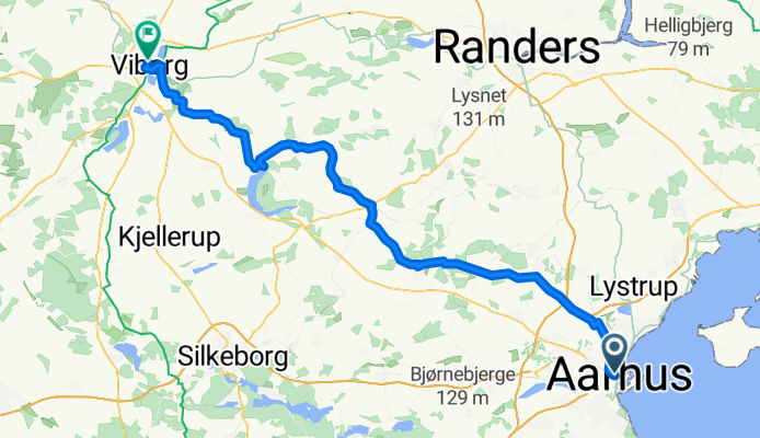 Århus C to Viborg