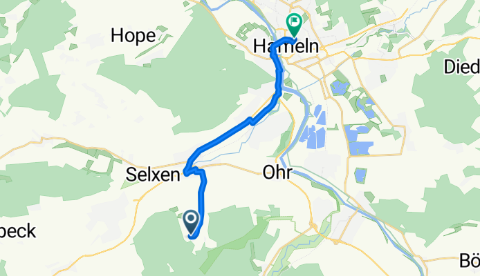 Laatzen 9, Aerzen nach Gröninger Straße 36, Hameln