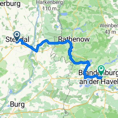 Stendal nach Brandenburg an der Havel