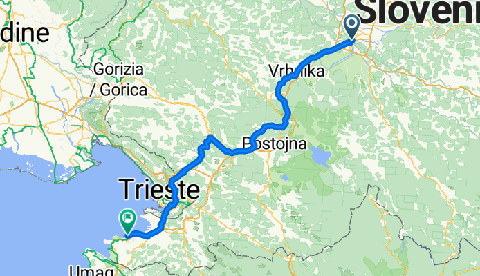 Route to Obalna Cesta, 6310 Izola