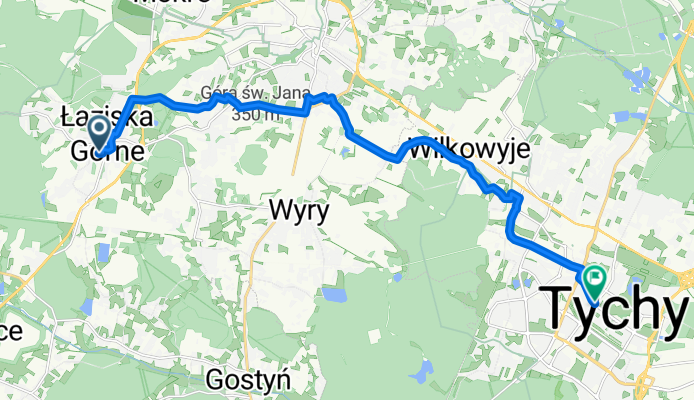 Spokojna 12, Łaziska Górne nach aleja Niepodległości 35, Tychy