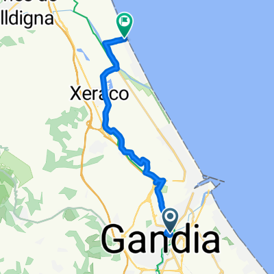 De Avinguda del Grau 69, Gandia a Partida Marenys 1137