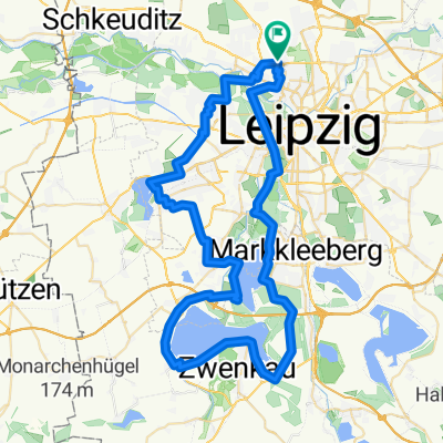 von Gohlis über den Kulki zum Zwenkauer und zurück