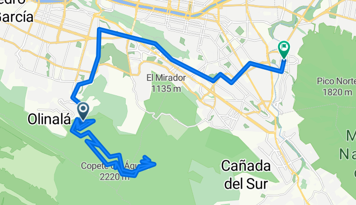 GPX Download: Mirador El Pinal;El Pinal y Casa del General - Recorrido circular desde Valle de San Ángel