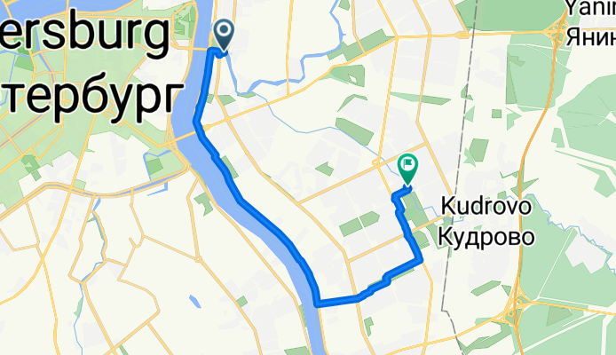 Муниципальный Округ Малая Охта, Санкт-Петербург до улица Подвойского, 28 к1 литЩ, Санкт-Петербург