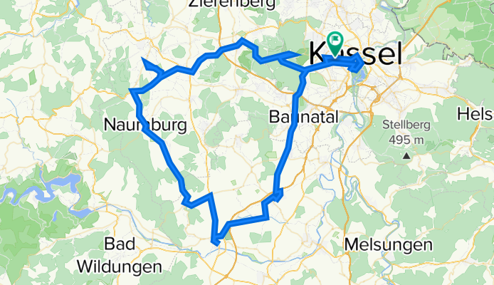 Kassel - Wolfhagen - Fritzlar - Kassel