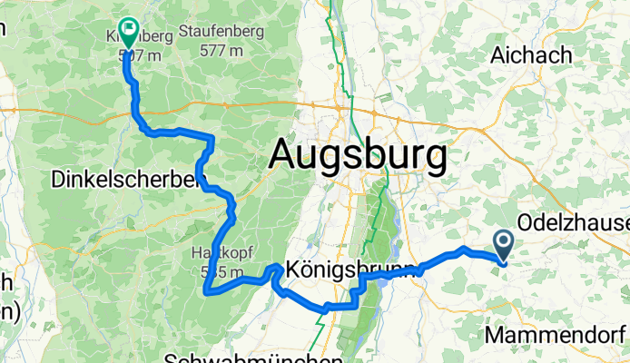 1 nach Altenmünster 76 km