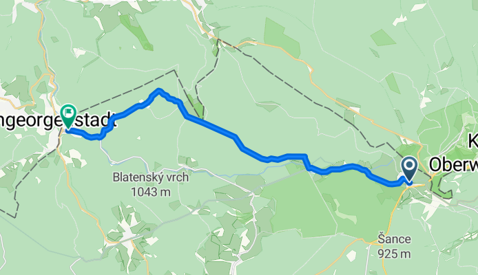 Boží Dar nach Potůčky