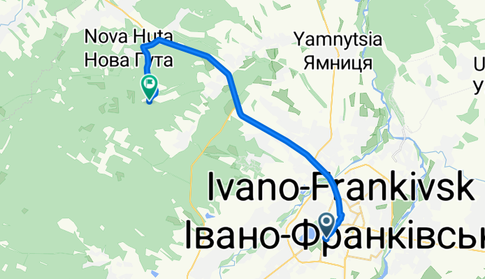 Івано-Франківськ - Павлівка - Нова Гута