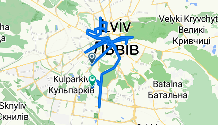 вулиця Академіка Андрія Сахарова 40, Львів to вулиця Академіка Лазаренка 48, Львів