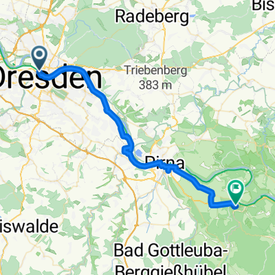 Ostra-Ufer 2, Dresden nach Festung Königstein 21, Königstein