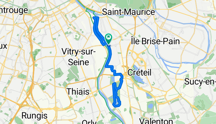 De Quai Jean Baptiste Clément 16bis, Alfortville à Rue de l'Écluse 1, Alfortville
