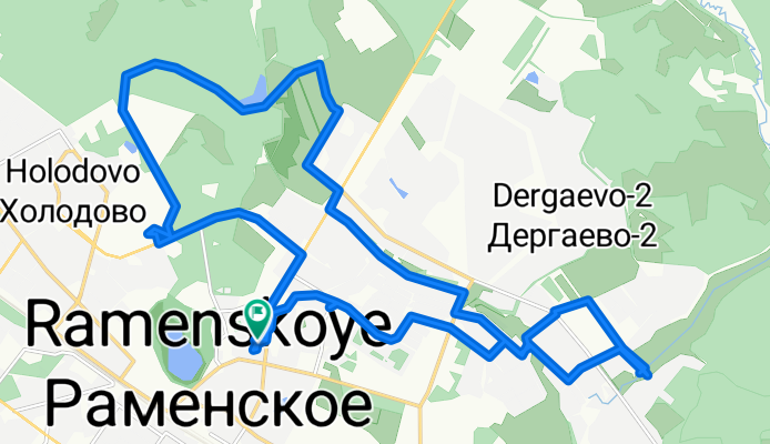 Красноармейская улица, 15, Раменское до улица Гурьева, 4 с1, Раменское