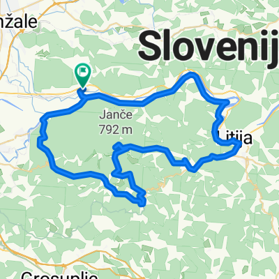D2: Dolsko - Janče - Litija - Dolsko
