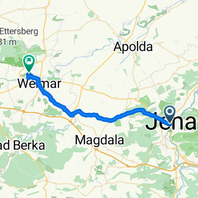 Kollegiengasse 10, Jena do Moskauer Straße 126, Weimar