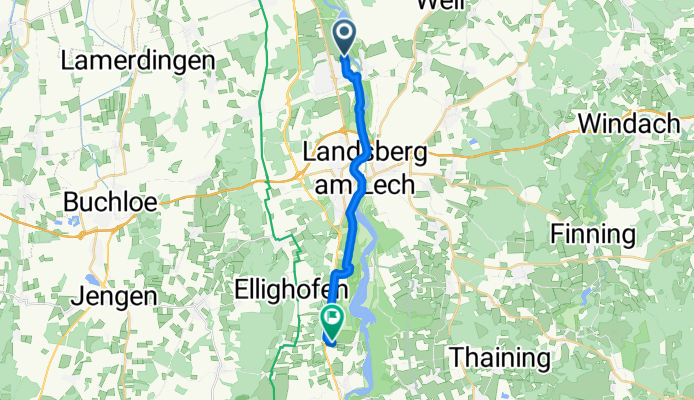 Am Heugärtle 24, Kaufering nach St-Gangwolf-Straße 1–3, Unterdießen