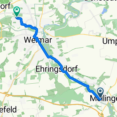 Straße am Orte 152A, Mellingen do Moskauer Straße 126, Weimar