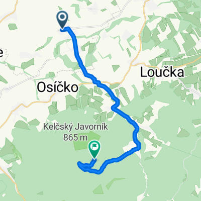Vsechovice - Rajnochovice (druhe milire) - rozcesti Javornik / Holubovka