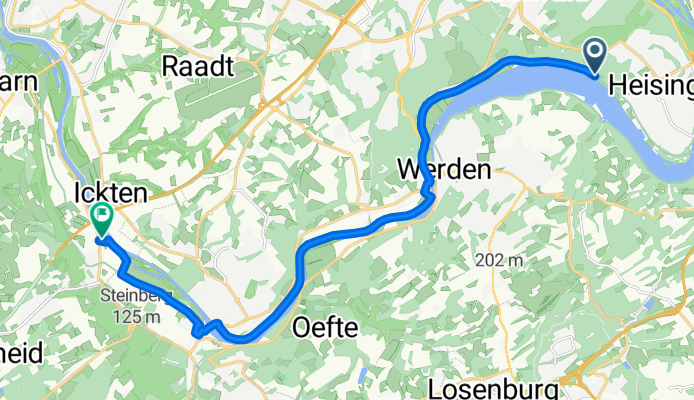 Freiherr-vom-Stein-Straße 657, Essen nach August-Thyssen-Straße 129, Mülheim an der Ruhr