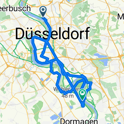 Leo-Statz-Straße 2, Düsseldorf nach Herrenweg 39, Dormagen