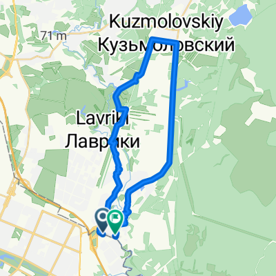 От Новая улица 9, Мурино до Новая улица 18, Санкт-Петербург