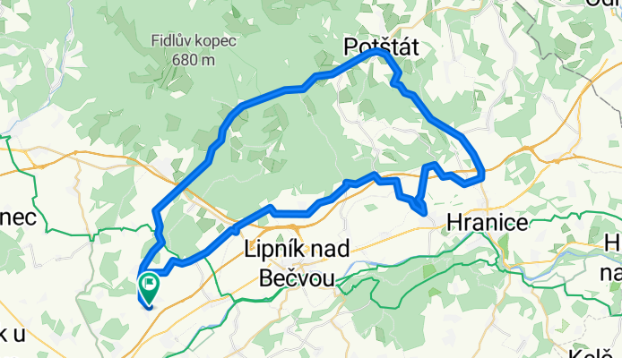 Buk - Potštát - Buk