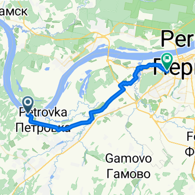 От Неизвестная дорога, Пермь до улица Рабочая 9А, Пермь
