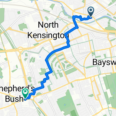 Swift Lodge, Admiral Walk, London to 14 Shepherd's Bush Green, London