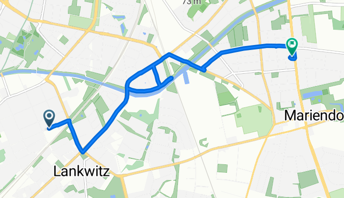 Route von Kaulbachstraße 61, Berlin