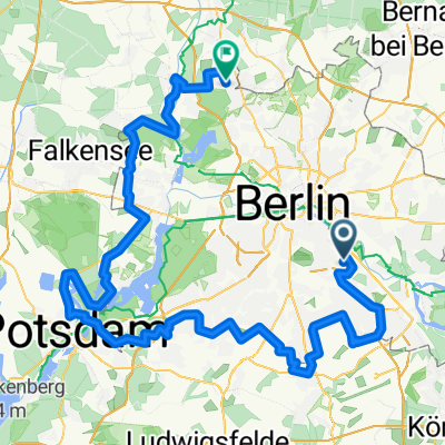 entlang des Mauerwegs, halbwegs RR-geeignet