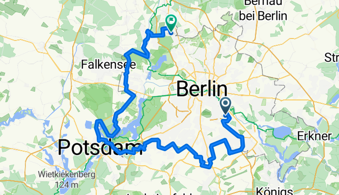 entlang des Mauerwegs, halbwegs RR-geeignet