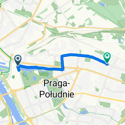 al Zieleniecka 12, Warsaw to Szaserów 93, Warsaw