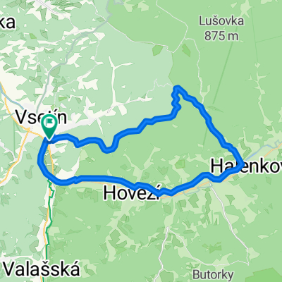 Ohrada-Dinotice-Nad Červenkou- U Krošenků-Trojúhelník-Ohrada