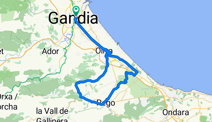 De Carrer de Miramar 3, Gandia a Carrer de Miramar 3, Gandia