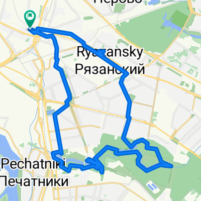 От Верхняя Хохловка улица 39/47, Москва до Верхняя Хохловка улица 41, Москва