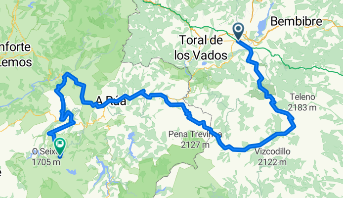 Espagne : Ponferrada - Cabeza de Manzaneda