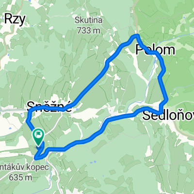 Sněžné - Polom - Sedloňov - Sněžné