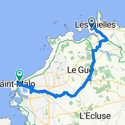 40–42 Rue de la Guimorais, Saint-Coulomb nach Chaussée du Sillon, Saint-Malo