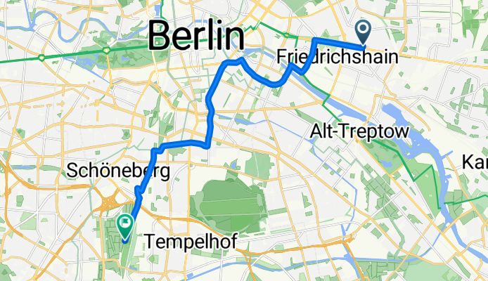 Frankfurter Allee 35-37, Berlin nach Kol.Lindenhain 105, Berlin