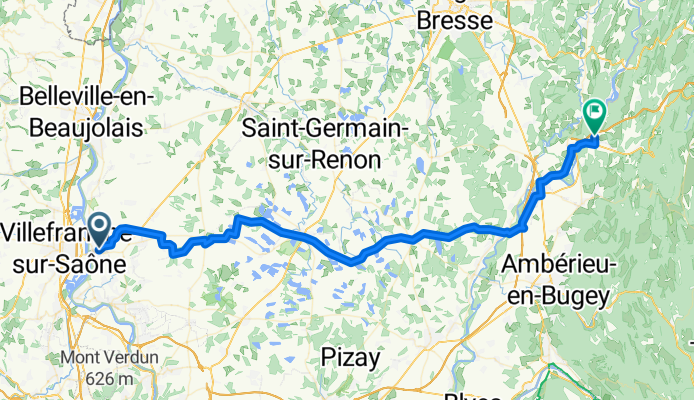 jassans - poncin 66 kms