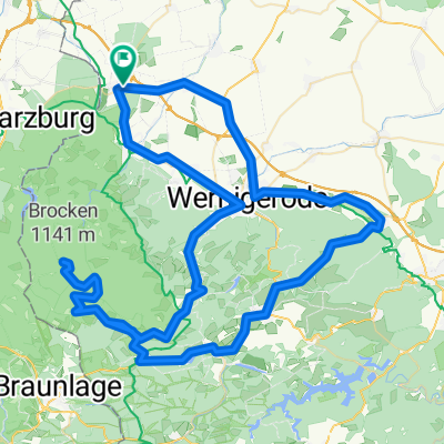 Stapelburg - Wernigerode - Brocken - Stapelburg