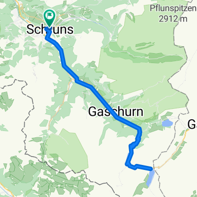 Schruns-Silvrettastausee uns zurück