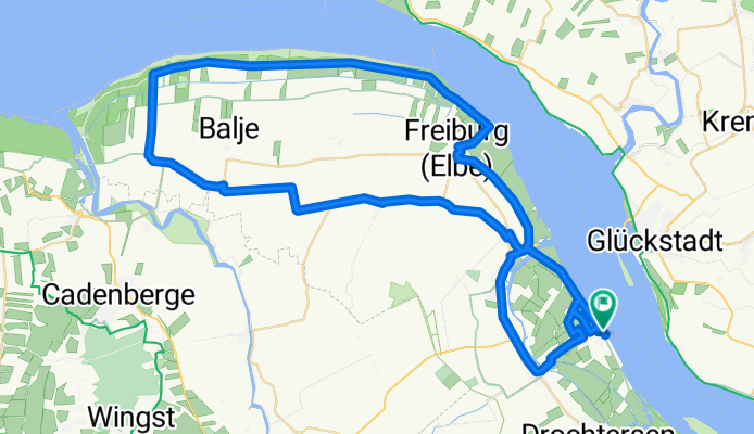 Elbe Tour - Krautsand / Leuchtturm Balje